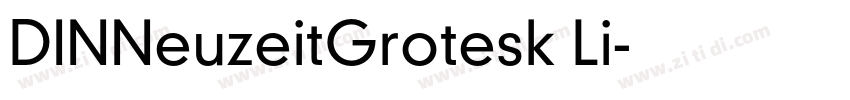 DINNeuzeitGrotesk Li字体转换